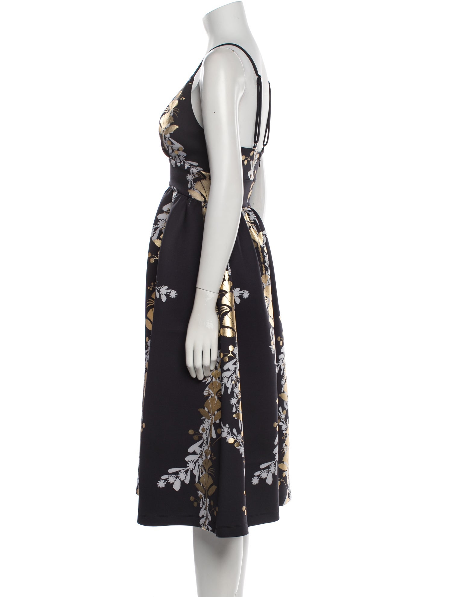 Cynthia Rowley Floral Print Midi Length Dress