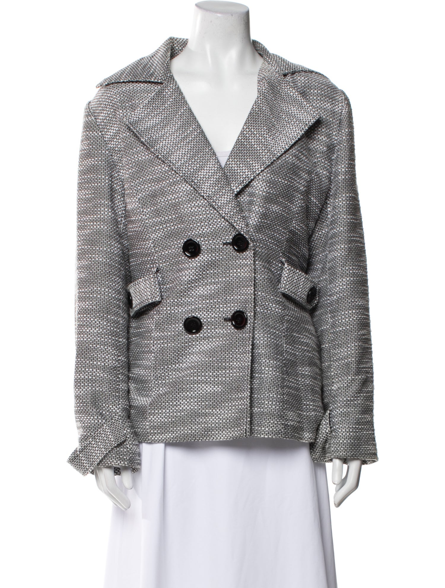 Cynthia Rowley Tweed Pattern Blazer