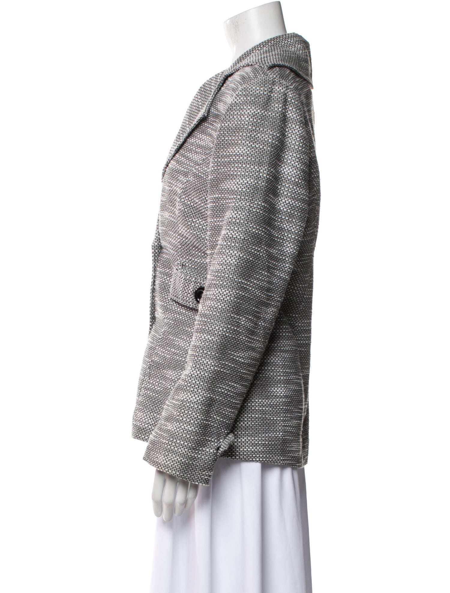 Cynthia Rowley Tweed Pattern Blazer