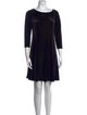 Cynthia Rowley Bateau Neckline Mini Dress