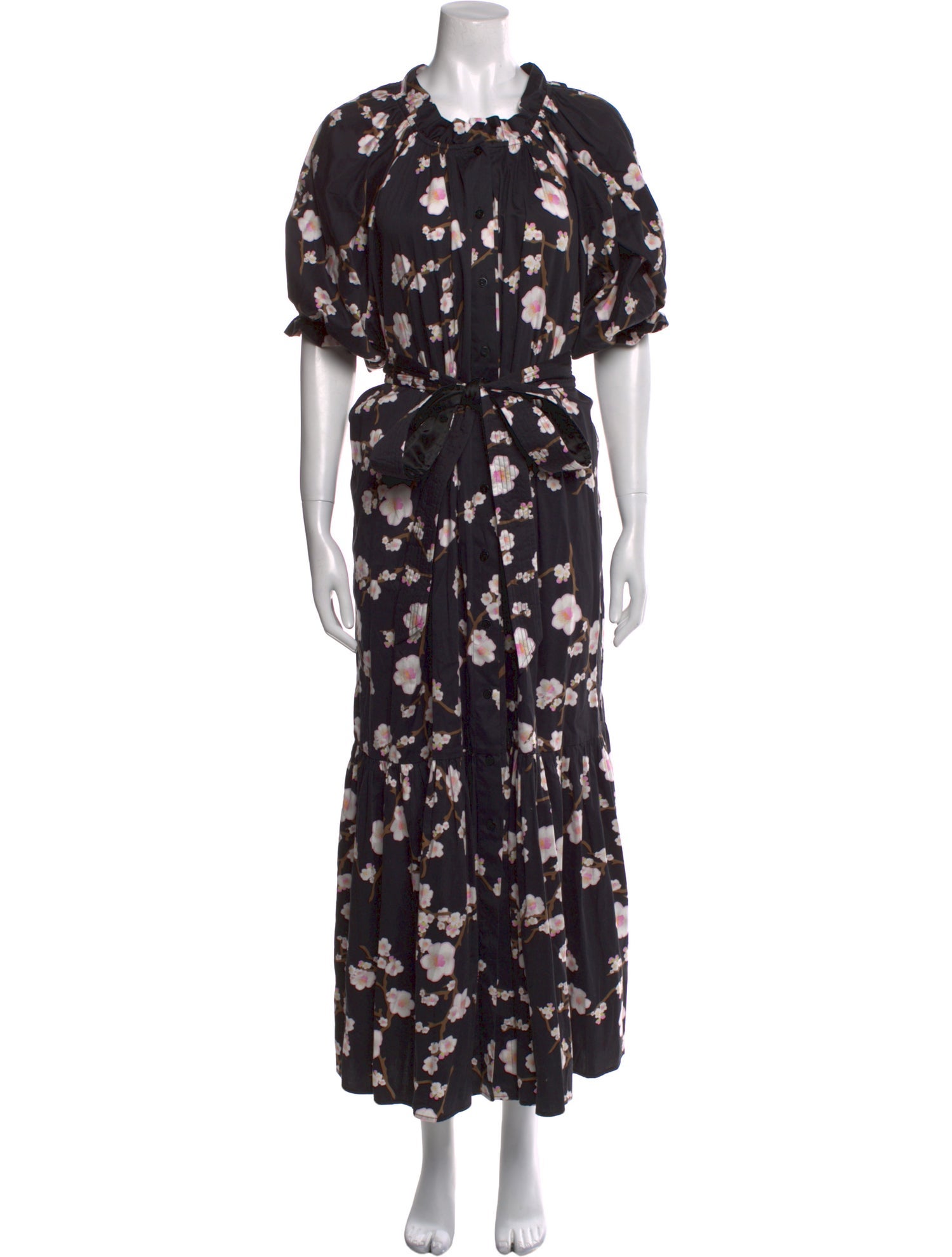 Cynthia Rowley Floral Print Long Dress