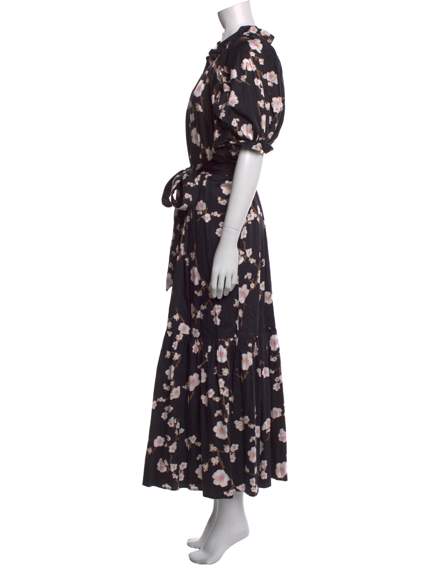 Cynthia Rowley Floral Print Long Dress