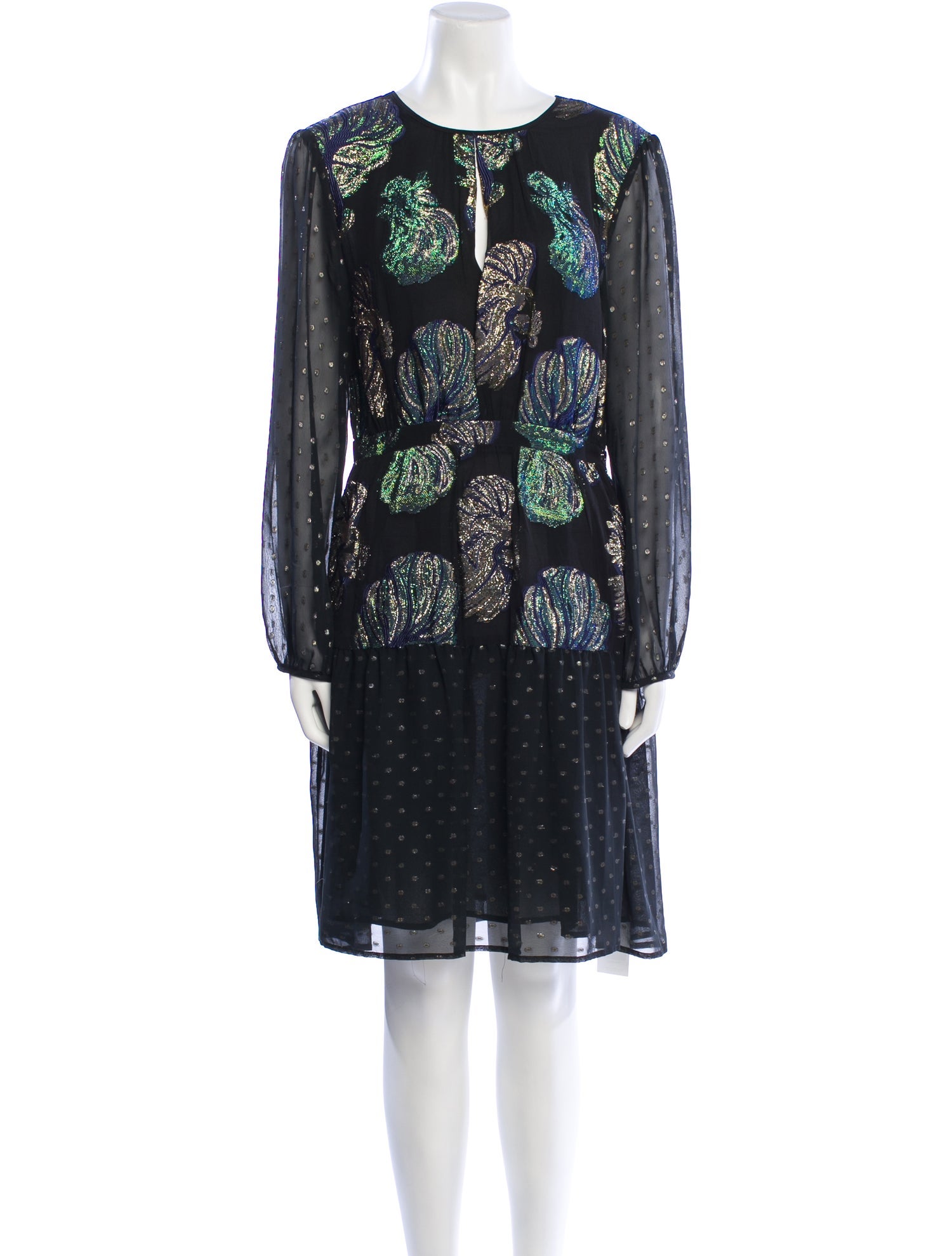 Cynthia Rowley Printed Knee-Length Dress