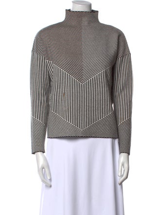 Cynthia Rowley Striped Turtleneck Sweater