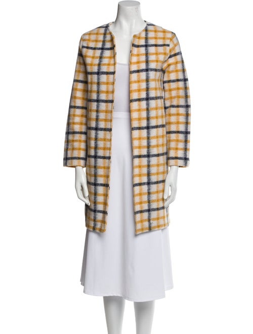Cynthia Rowley Wool Plaid Print Evening Jacket