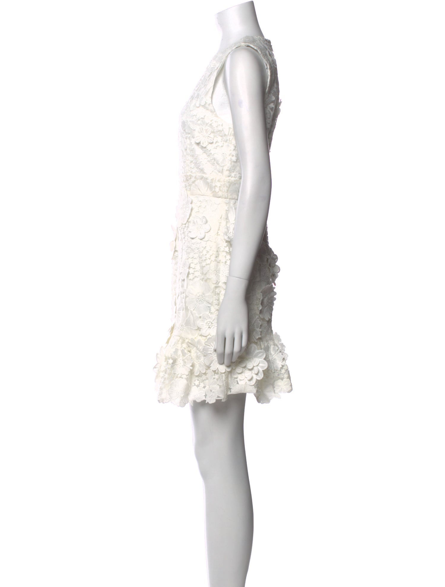 Cynthia Rowley Lace Pattern Mini Dress