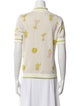 Cynthia Rowley Floral Print Crew Neck Sweater