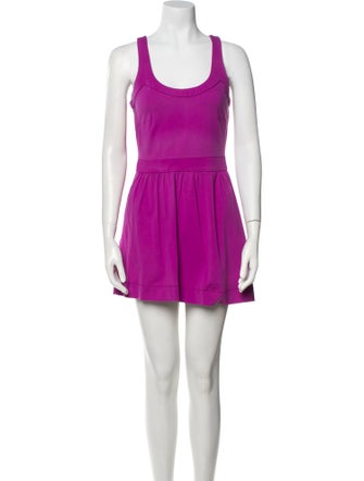Cynthia Rowley Scoop Neck Mini Dress
