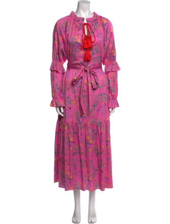 Cynthia Rowley Floral Print Long Dress