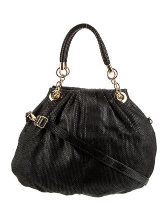 Cynthia Rowley Embossed Leather Top Handle Bag