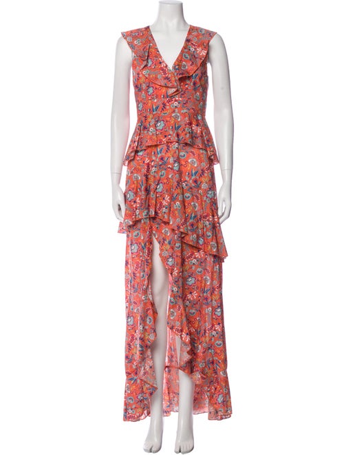 Cynthia Rowley Floral Print Long Dress