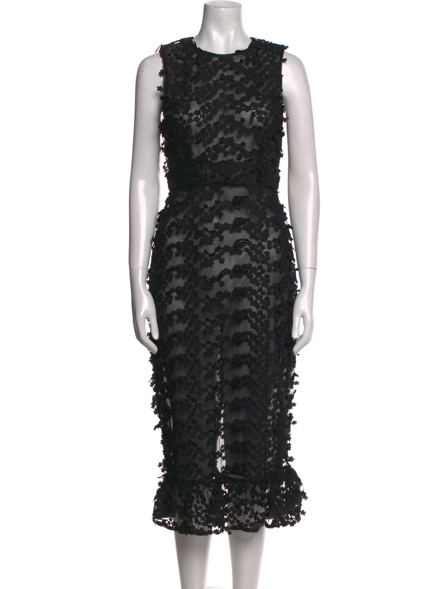 Cynthia Rowley Crew Neck Midi Length Dress