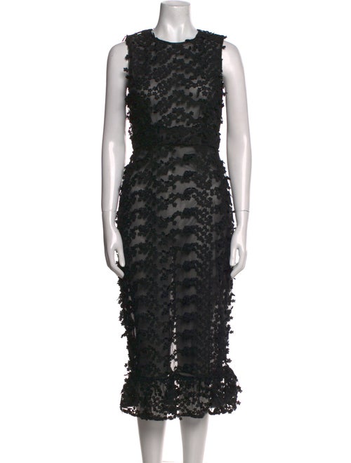 Cynthia Rowley Crew Neck Midi Length Dress