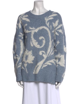 Cynthia Rowley Printed Scoop Neck Sweater