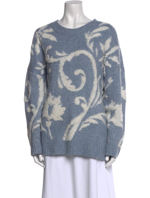Cynthia Rowley Printed Scoop Neck Sweater