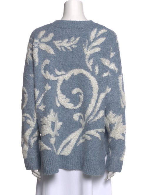 Cynthia Rowley Printed Scoop Neck Sweater