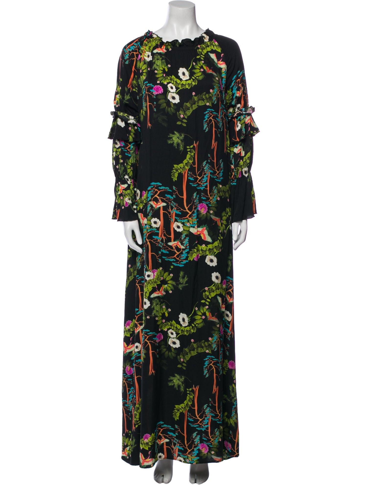 Cynthia Rowley Floral Print Long Dress
