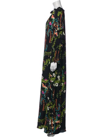 Cynthia Rowley Floral Print Long Dress