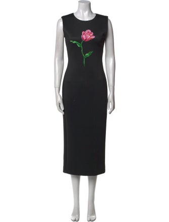 Cynthia Rowley Floral Print Long Dress