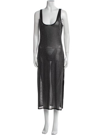 Cynthia Rowley Polka Dot Print Long Dress