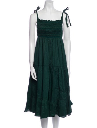 Cynthia Rowley Square Neckline Knee-Length Dress