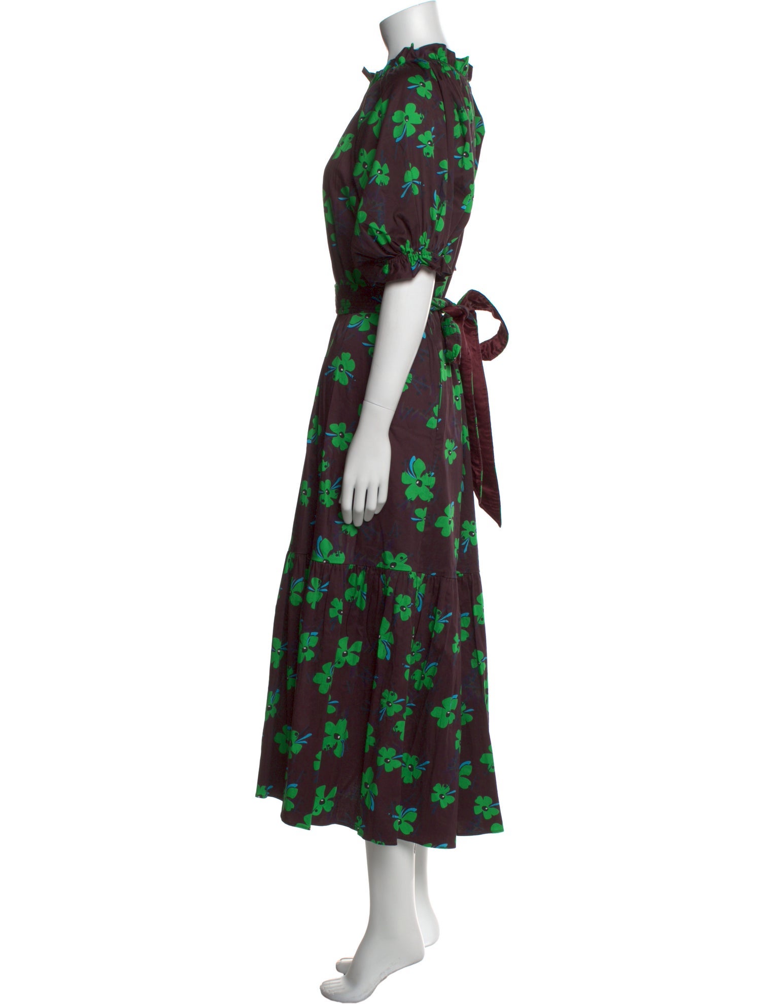 Cynthia Rowley Floral Print Midi Length Dress