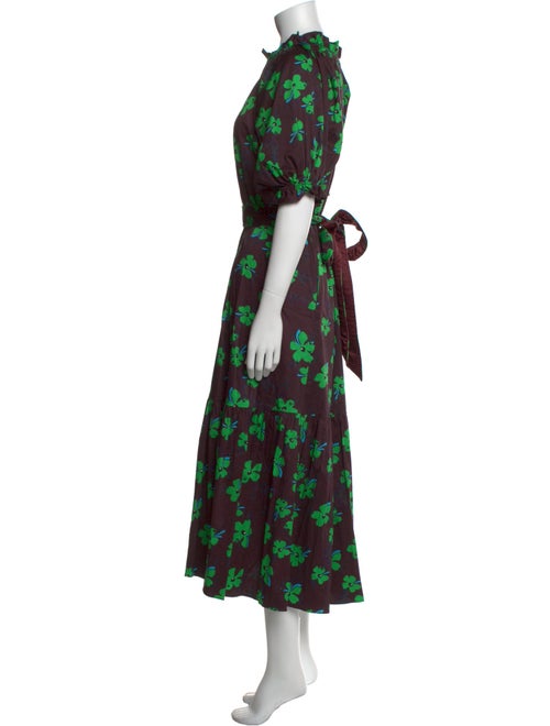 Cynthia Rowley Floral Print Midi Length Dress