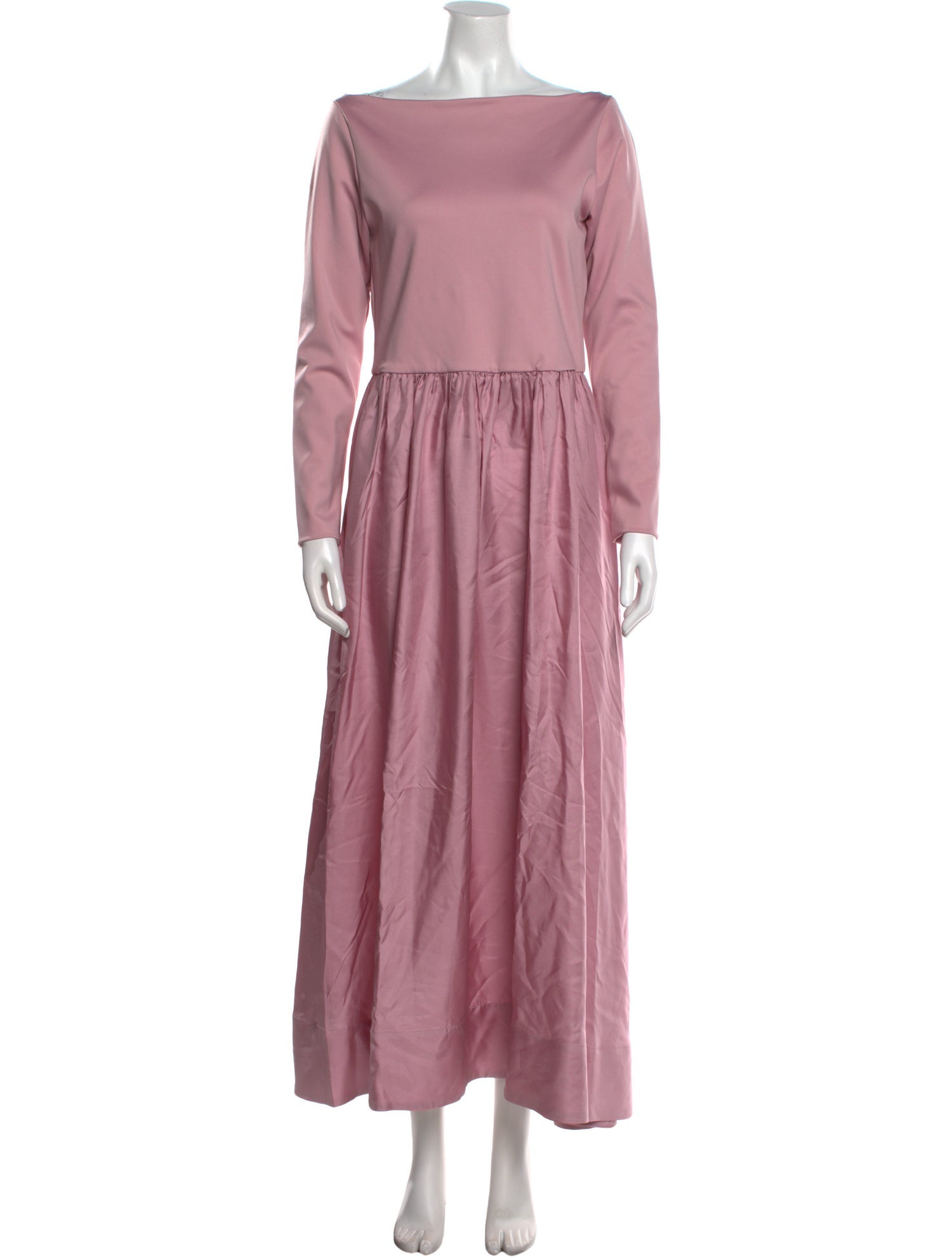 Cynthia Rowley Bateau Neckline Long Dress