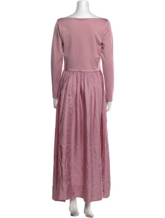 Cynthia Rowley Bateau Neckline Long Dress