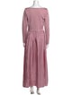 Cynthia Rowley Bateau Neckline Long Dress