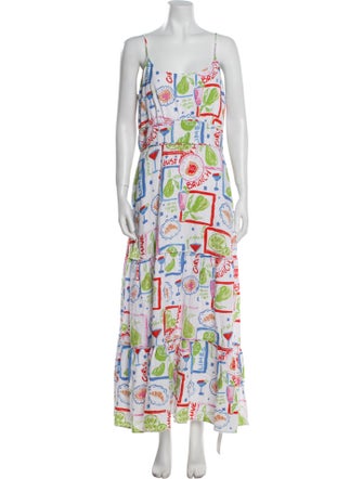 Cynthia Rowley Printed Long Dress