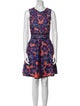 Cynthia Rowley Floral Print Knee-Length Dress