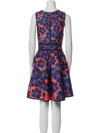 Cynthia Rowley Floral Print Knee-Length Dress