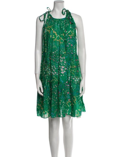 Cynthia Rowley Floral Print Knee-Length Dress