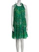 Cynthia Rowley Floral Print Knee-Length Dress