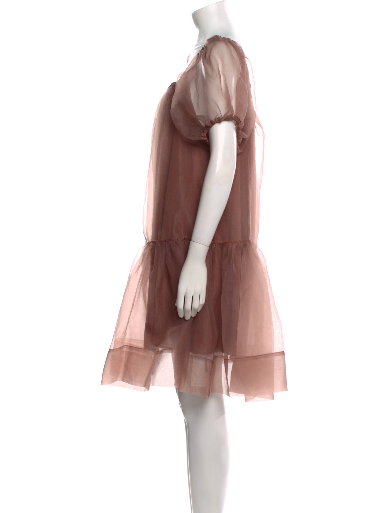 Cynthia Rowley Square Neckline Knee-Length Dress