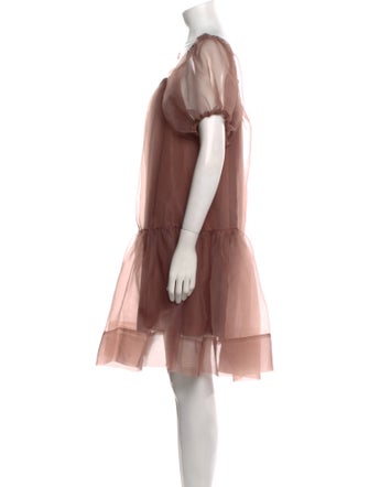 Cynthia Rowley Square Neckline Knee-Length Dress