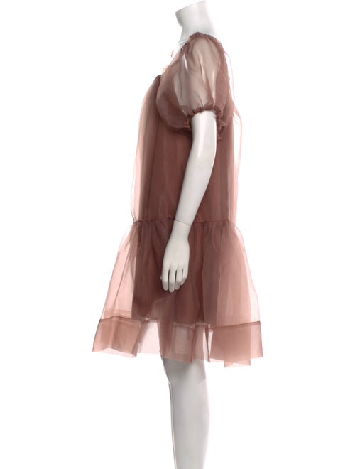 Cynthia Rowley Square Neckline Knee-Length Dress