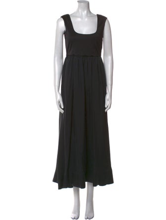 Cynthia Rowley Square Neckline Long Dress