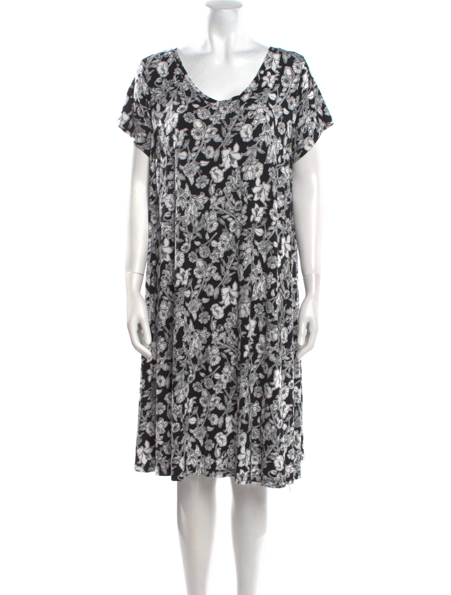 Cynthia Rowley Floral Print Knee-Length Dress
