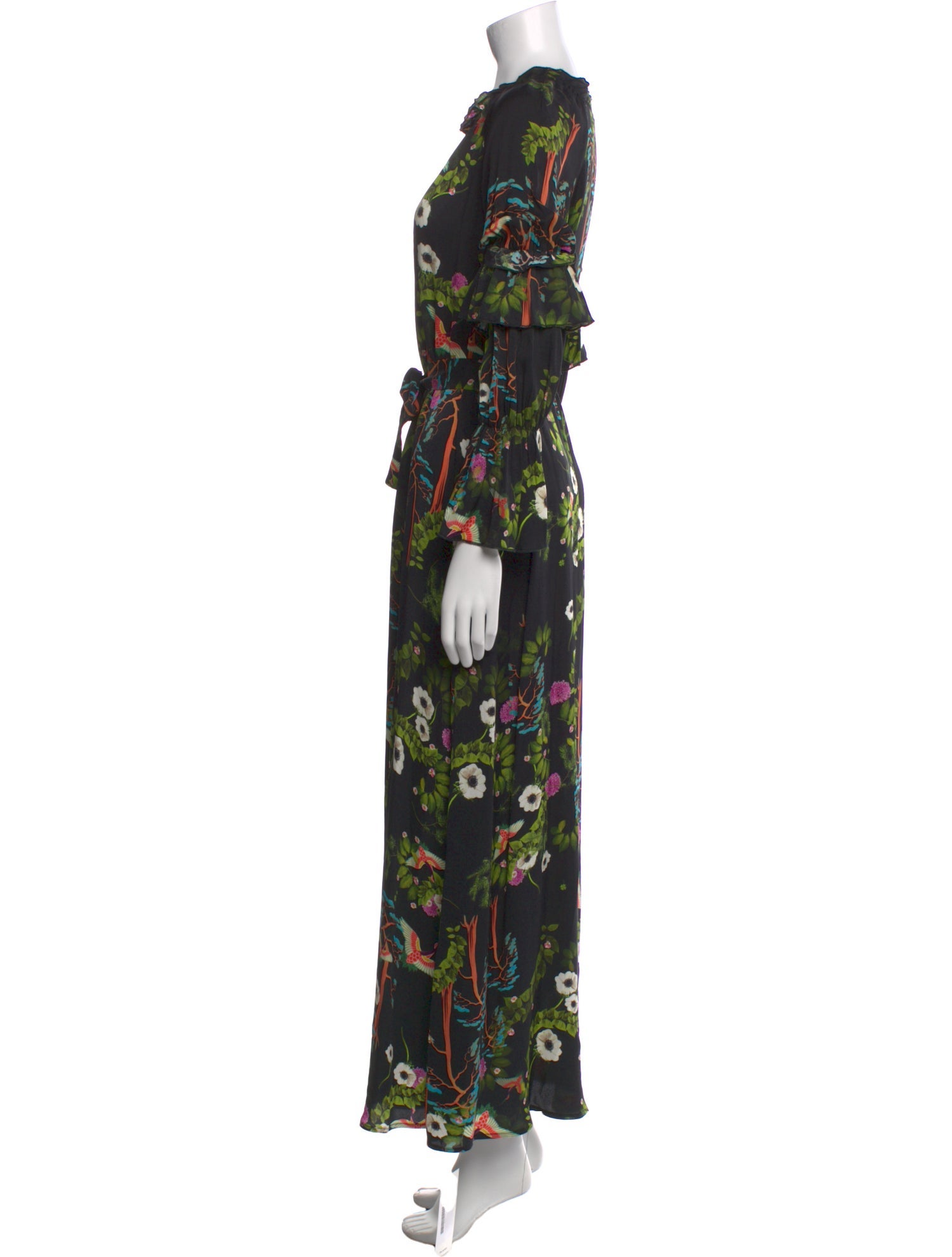 Cynthia Rowley Floral Print Long Dress