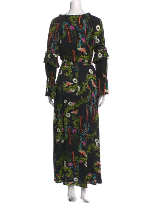 Cynthia Rowley Floral Print Long Dress