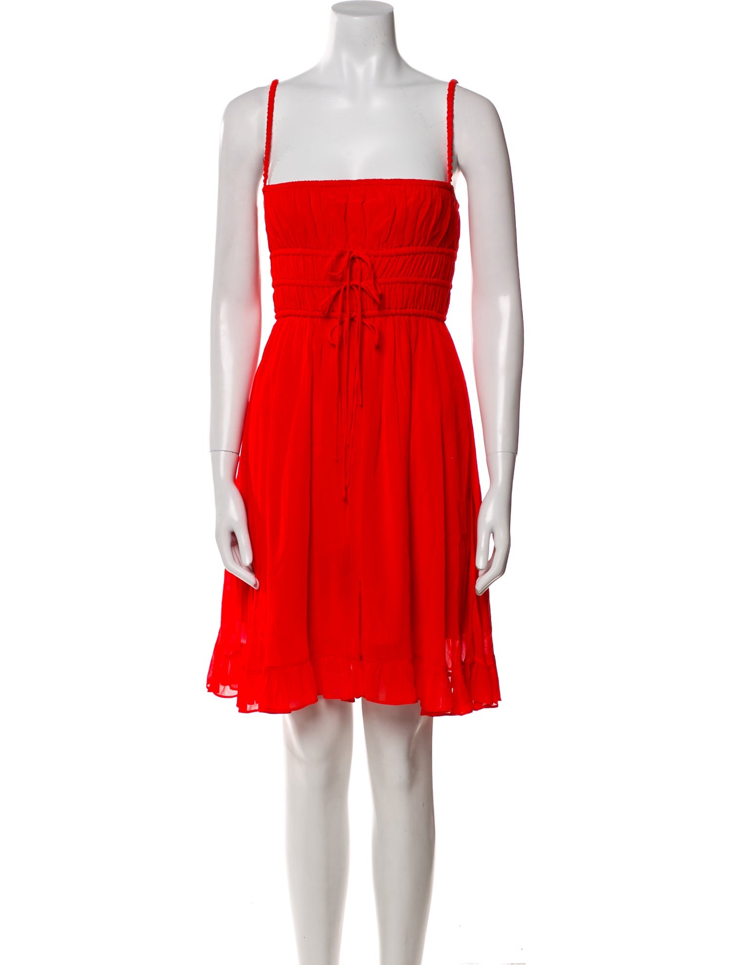 Cynthia Rowley Square Neckline Mini Dress