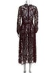 Cynthia Rowley Lace Pattern Long Dress