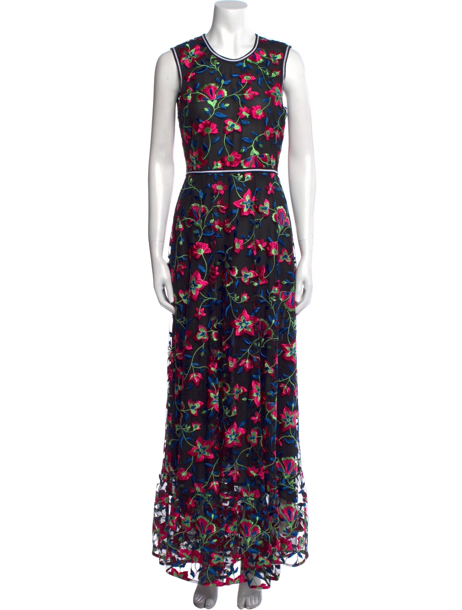 Cynthia Rowley Floral Print Long Dress