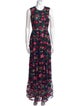 Cynthia Rowley Floral Print Long Dress