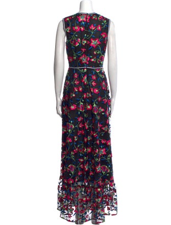 Cynthia Rowley Floral Print Long Dress