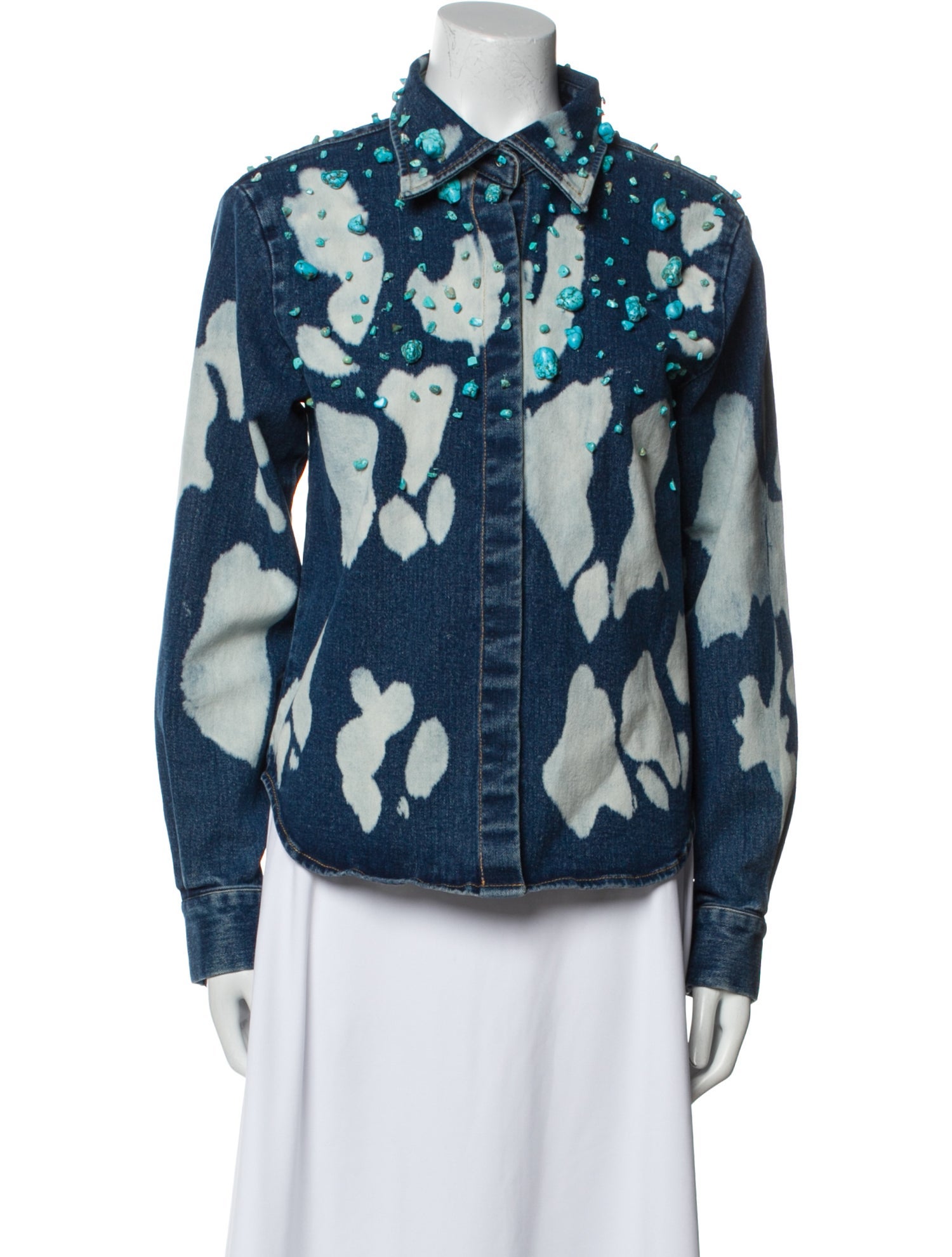 Cynthia Rowley Printed Biker Jacket