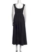 Cynthia Rowley Square Neckline Long Dress
