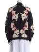 Cynthia Rowley Printed Plunge Neckline Sweater